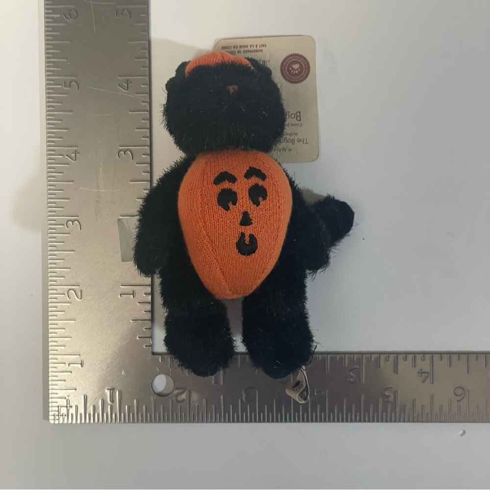 Boyds Bear Collection Cat Jack-O-Lantern Small Posable Halloween Plush Pumpkin